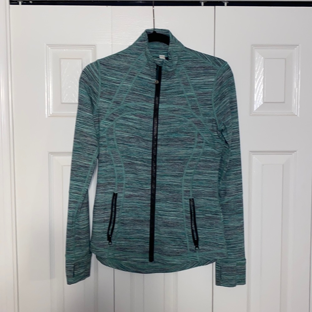 lululemon athletica Teal Space-Dye Zip-Up Jacket